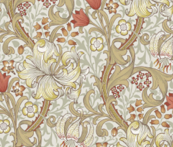 ゴールデンリリー柄 生地見本